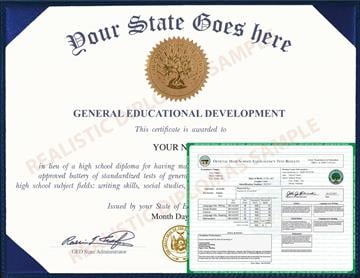 Buy Replacement or Novelty Fake GED Diploma and Transcripts