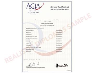 fake certificate ase aqa diplomas template degrees transcripts gcse offering looking diploma realistic certificates school carlynstudio university